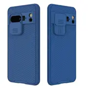 For Google Pixel 8 Pro Case, CamShield Series Slim Stylish Protective Case with Slide Camera Cover (Blue)