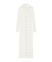 Courrèges Light Rib Cardigan Long Dress S,XS,M traditional white