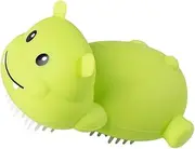Healeved Cartoon Hippo Hair Shampoo Brush Lightweight Scalp Massager Body for Travel Gentle Scalp Multi Functional Silicone Shower Brush