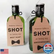 Groomsman and Best Man Proposal Tags ● SET of 10 ● It's time to Suit Up | Wil