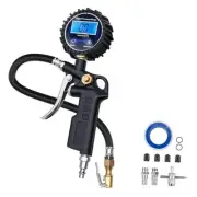 Digital Tire Pressure Gauge with Inflator, Air Compressor Accessories with Air