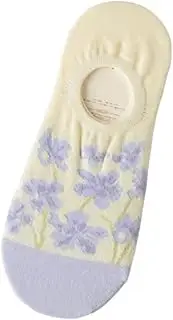 [Xiao Hua] 3 Pairs No Show Socks Womens - Non Slip Low Cut Ankle - Invisible Liner Socks for Casual & Formal Wear - Soft & Stretchable，A05, A05, One Size