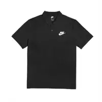 在飛比找PChome24h購物優惠-Nike 短袖 NSW 男款 黑 有領 Polo衫 刺繡 小