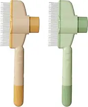 Self-Cleaning Cat Hair Removal Brush,Dog Brush Cat Pet Hair Cleaner,Dog Combs for Grooming Matting,Pet Detangling Comb for Removing Matted Hair,Knots & Tangles Detangler Tool Accessories