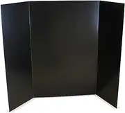 Flipside Products 36” x 48” Foam Project Boards for Presentations, Science Fair, School Projects, Event Displays and Trifold Picture Board - Black - 10 Pack