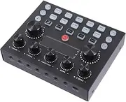 QUMIIRITY Sound Card Lighting for Mobile and Reverb Easy to Use Live Mixer for Singing and Broadcasting Great Performance Sound Effect Board