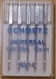 5 Sewing Machine Needles Schmetz Universal 130/705 H 90/14