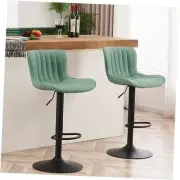 Counter Height Bar Stools Kitchen Island Barstools Set of 2 A-sea Green