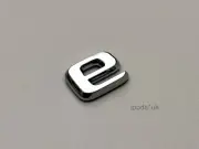 NEW STYLE MERCEDES BENZ e REAR BOOT BACK CHROME SILVER BADGE