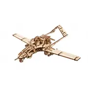 125pc Ugears Bayraktar TB2 Combat Drone Mechanical Wooden 3D Puzzle/Model 14+