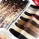 Body Wave Tape In 100% Remy Human Hair Extensions Invisible Skin Weft Full Head