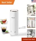 Portable Electric Kettle - 330mL Mini Hot Water Boiler with 4 Temperature Pre...