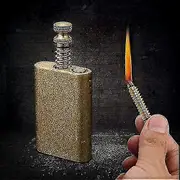 Permanent Match, Cool Pipe Lighter Fluid Refillable, Copper Vintage Trench Lighters, Creative Auto Fire Starter, Edc Reusable Forever Matches, Unique