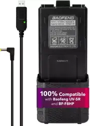 Original Battery BL-5L 3800mAh & Charger Cable for Baofeng UV-5R UV-5X3 BF-F8HP