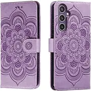 shingtomua for Samsung Galaxy A14 4G / 5G Case Wallet with Card Holder Kickstand Magnetic Soft Leather Flip Fold Case for Samsung A14 5G Cover (Purple)