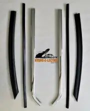 NEW 1966-1967 Chevrolet Chevy II Nova Coupe Chrome Sash & Roll Up Seals - Set