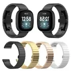 For Fitbit Sense / Fitbit Versa 3 Stainless Steel Link Bracelet Band Strap