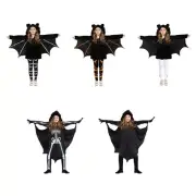 Halloween Bat Costume Vampire Bat Cosplay Jumpsuit Rompers for Kids Boys Girls