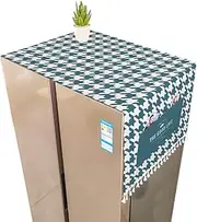 Washing Machine Cover Dust Oil Proof, Dryer Top Loader Cloth, with Side Storage Pockets, Kitchen Refrigerator Appliance Protector (Color : C, Size : 180 * 65cm)
