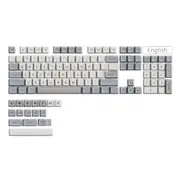 ANYMOB Keycap Keyboard Grey White 132 Keys PBT Dye Sublimation Switch Fit Pack in Box