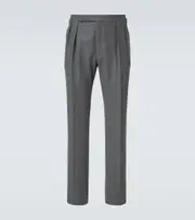 [Ralph Lauren Purple Label] Ralph Lauren Purple Label Wool flannel straight pants 36 grey