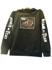 Cartoon Attack on Titan Eren Yeager Anime Unisex Harajuku Hoodies Sweatshirt -XL