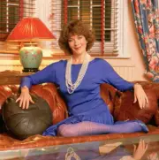 Actress Linda Thorson at home circa 1989 British TV Old Photo 1