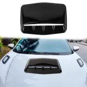 Air Flow Intake Hood Scoop Vent Bonnet Cover Trim Universal Car Decorative Black