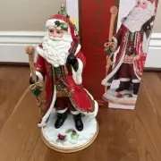 fitz and floyd holiday tidings santa figurine Christmas NEW In Box 2017 Retired
