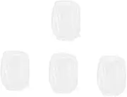 Cabilock 4pcs Bean Bag Foam Insert Storage Bag Knitted Cover Inner Liner for Living Room Bedroom Game Room