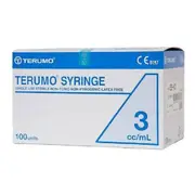 Terumo Disposable Plastic Syringe No Needle 3ml - 100 Pack