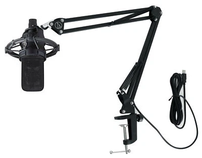 Audio Technica AT4040 Recording Condenser Microphone Studio Mic+Case+Boom Arm
