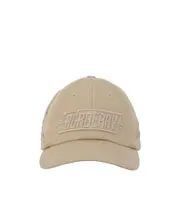 Badge Appliqué cotton baseball cap M Nude