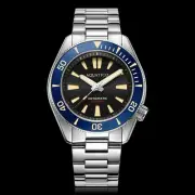 ✅ AQUATICO POSEIDON 300M DIVER BLACK DIAL WATCH USA DEALER