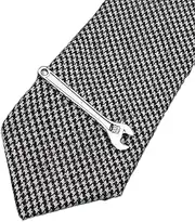 [DYCJLL] Tie bar Stainless Key Scissors Arrow Beard Gold Metal Tie Clip for Men Necktie Clips Pin For Mens Gift (Color : 8)