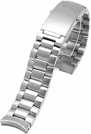 [FOUUAAO] Stainless Steel Watch Straps for Omega Metal Bracelets Watch Straps 18 mm 20 mm 22 mm Genuine Leather Watch Strap Bracelets for Omega Seamaster for Omega Original Watch Straps
