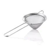 1Pcs Stainless Steel Bar Strainer Fine Mesh Cocktail Strainer Colander Long Handle Conical Ice Strainer Sifter Sieve Bar Accessories