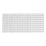 Adhesive Ruler, 10Pcs 25-0cm Measure Tape Sticker Clear Background Black Text