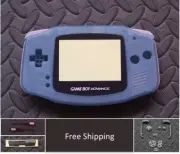 GBA Nintendo Game Boy Advance Replacement Housing Shell Screen GlowDark-Blue