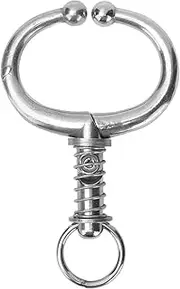 Cattle Nose Rings, Stainless Steel Cattle Nose Clamp, Cow Nose Clip, Spring Type Bull Cow for Farm Use(Medium)