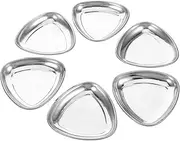 HONMEET Accurate Detailing Palette 6pcs Metal Watercolor Trays Reusable for Model Painting