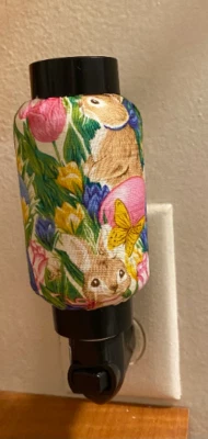 Rabbit with Butterfly Oriental Japanese Fabric Night Light Wall plug-in Home Dec