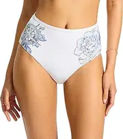 [Seafolly] Women's Standard High Waisted Full Coverage Low Legline Bikini Bottom