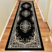 Medori Zeal Black Runner Rug