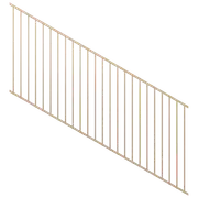ProtectorAl 1201 - 2400 x 900mm Primrose Raked 16-30º Flat Top Garden Fence Panel