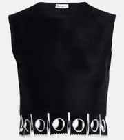 [Alaia] Alaïa Sleeveless cropped top AU 14 black
