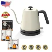 1200W Gooseneck Electric Tea Kettle - 0.8L with Auto Shut Off & Safety Features