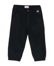 logo-patch elasticated-waist trousers IT6 Black