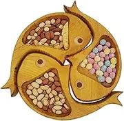 Nuyhgtr Charcuterie Boards Wooden Fish Shape, Decorative Food Tray Serving Platter, Multipurpose Parties Snack Plate, Ideal for Kitchen Restaurant Wedding Buffet Picnic