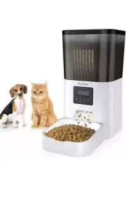 Petress 4L Automatic Cat Feeder, Timed Dog Feeder Pet Dry Food Dispenser with Cl